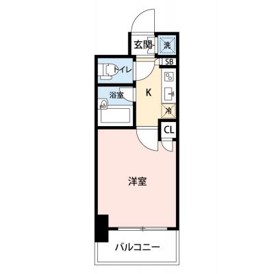 【🎉初期費用オフ｜お得なキャンペーン】【禁煙🚭/Wi-Fi無料🌐】マイナビSTAYミライエ神楽坂Ⅱ　705の物件間取り図
