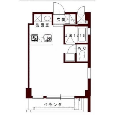 Alphabed30高松瓦町【瓦町駅徒歩約3分★ワークデスクあり、在宅ワーク利用にも最適・無料NET】の物件間取り図