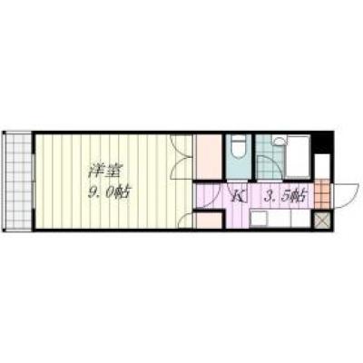 Ｓマンスリー松山インター（1-1）【ネット無料・コンビニ、スーパー徒歩圏内・駐車場有り】の物件間取り図