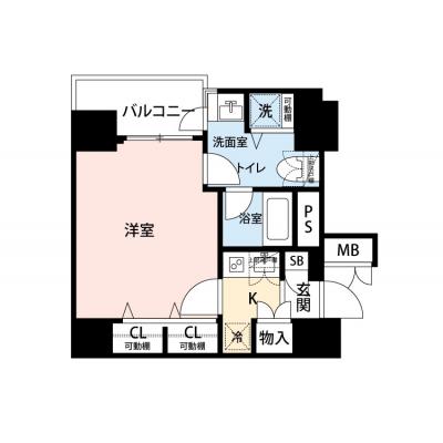 【🎉初期費用オフ｜お得なキャンペーン】【禁煙🚭/Wi-Fi無料🌐】マイナビSTAYリバーコーポ日本橋　301の物件間取り図