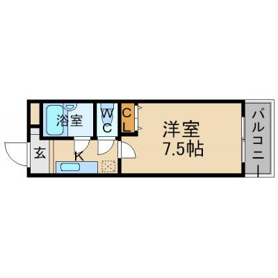 ◆パシオン川西３＜Wi-Fiレンタルあり(有料)＞【提携駐車場有り】【川西能勢口徒歩５分！✿風呂トイレ別】の物件間取り図