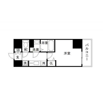 OneLife京都堀川Fスクエア【▼室内見学可（※空室状況により、応相談）、西本願寺徒歩圏内！】の物件間取り図