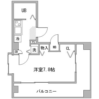 ◆アットイン新宿6　『アットイン公式WEBサイトなら空室状況を検索｜かんたん予約🔍＜24時間受付中！＞』の物件間取り図