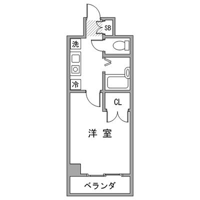 ◆アットイン新宿8　『アットイン公式WEBサイトなら空室状況を検索｜かんたん予約🔍＜24時間受付中！＞』の物件間取り図