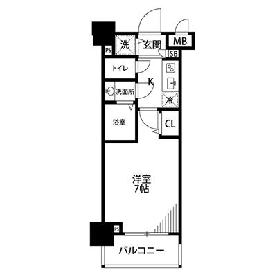 ◆アットイン池袋4　『アットイン公式WEBサイトなら空室状況を検索｜かんたん予約🔍＜24時間受付中！＞』の物件間取り図