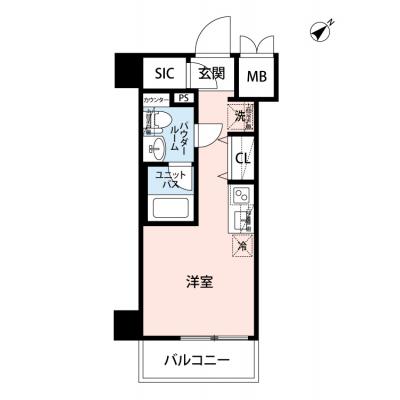 【🌿快適シーズンの引越し応援キャンペーン🏡🌈】【禁煙🚭/Wi-Fi無料🌐】マイナビSTAY新綱島　404の物件間取り図