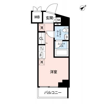 【🌿快適シーズン引越し応援キャンペーン🏡🌈】【禁煙🚭/テレワークに最適🌟無料高速Wi-Fi使い放題🎧】マイナビSTAY新綱島　505の物件間取り図