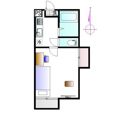 グランマンスリー高崎上並榎町R102【真木病院東】☆★インターネット無料★☆の間取り図