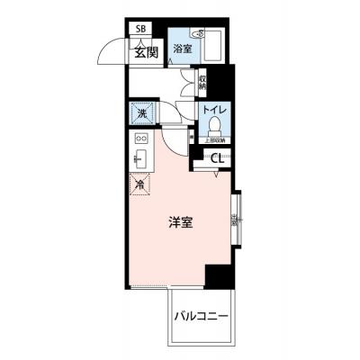 【🎉初期費用オフ｜お得なキャンペーン】【禁煙🚭/Wi-Fi無料🌐】マイナビSTAYミライエ門前仲町　405の物件間取り図