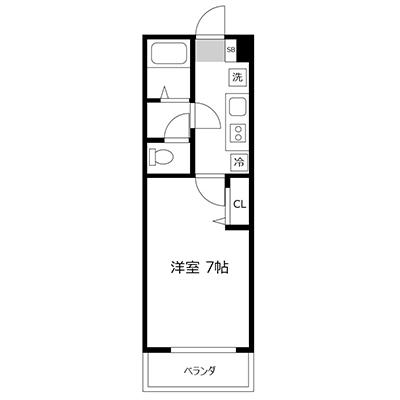 アットイン船橋3　『アットイン公式WEBサイトなら空室状況を検索｜かんたん予約🔍＜24時間受付中！＞』の物件間取り図