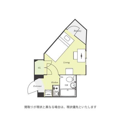 ユニオンマンスリーみずほ台１　207　1K・シングル☆モニター付きインターフォン＆室内洗濯機/ディスカウントストア・ビッグエーまで徒歩3分の物件間取り図