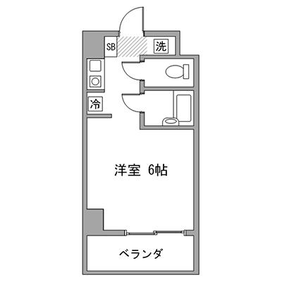 アットイン飯田橋4  『公式サイト限定キャンペーン実施中！室内画像も豊富で、お見積り／web予約も可能です！「アットイン公式」で検索！🔍』の間取り図