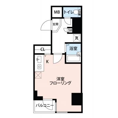 【🌿快適シーズン引越し応援キャンペーン🏡🌈】【禁煙🚭/テレワークに最適🌟無料高速Wi-Fi使い放題🎧】マイナビSTAYミライエ目黒駅前　602の物件間取り図