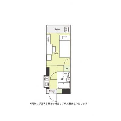 ユニオンマンスリー朝霞４　411　1R・シングル☆◆インターネット固定回線（有線・Wi-Fi）無料の部屋◆デスクとチェアのあるお部屋♪東洋大学も徒歩圏内の物件間取り図