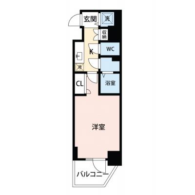 【🎉初期費用オフ｜お得なキャンペーン】【禁煙🚭/Wi-Fi無料🌐】マイナビSTAY伏見駅南　208の物件間取り図