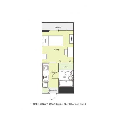 ユニオンマンスリー菊名２　202　1K・シングル☆デスク・チェア完備！室内洗濯機など生活家電のあるお部屋/菊名記念病院まで徒歩の物件間取り図