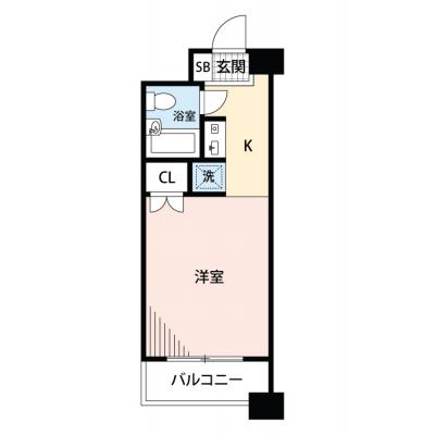 【🍧夏のクールダウン価格！🍧】【禁煙🚭/Wi-Fi無料🌐】マイナビSTAYパレス勝どき　905の物件間取り図