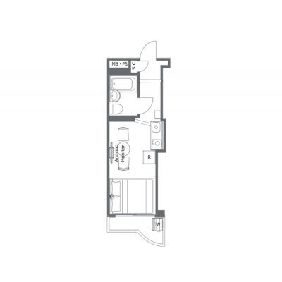 駅徒歩4分/家具家電付き/新生活/お試し同棲/ジョイフル中野坂上205の物件間取り図