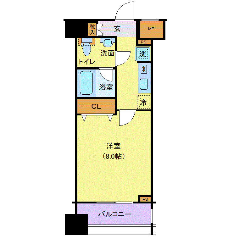 グッドステイ南千住レオーネ●『禁煙ルーム・25平米・Wi-Fi無制限・独立洗面・浴室乾燥付』【デラックス】の物件間取り図