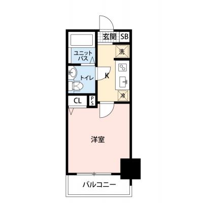 【🎉初期費用オフ｜お得なキャンペーン】【禁煙🚭/Wi-Fi無料🌐】マイナビSTAY銀座京橋ストリーム　402の物件間取り図