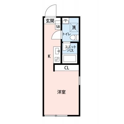 【✨🌅❄年末年始大感謝祭❄🌅✨】【禁煙🚭/Wi-Fi無料🌐】マイナビSTAYプレジデントハウス平和島　402の間取り図