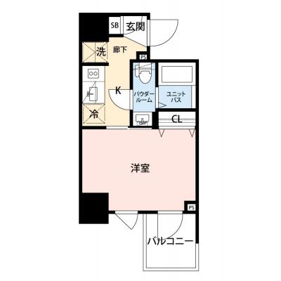 【🎉初期費用オフ｜お得なキャンペーン】【禁煙🚭/Wi-Fi無料🌐】マイナビSTAY川崎ザ・シティータワー　504の物件間取り図