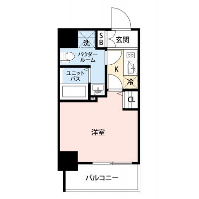 【🎉初期費用オフ｜お得なキャンペーン】【禁煙🚭/Wi-Fi無料🌐】マイナビSTAY川崎ザ・シティータワー　802の物件間取り図