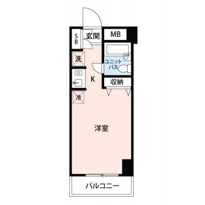 【🎉初期費用オフ｜お得なキャンペーン】【禁煙🚭】マイナビSTAYパレス神楽坂西五軒町　217の物件間取り図