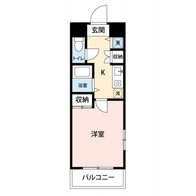 【🎉初期費用オフ｜お得なキャンペーン】【禁煙🚭/Wi-Fi無料🌐】マイナビSTAYミライエ溝の口　601の物件間取り図