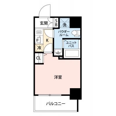 【🎉初期費用オフ｜お得なキャンペーン】【禁煙🚭/Wi-Fi無料🌐】マイナビSTAY川崎ザ・シティータワー　1101の物件間取り図