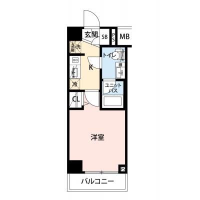 【🍂!期間限定ほっと価格！🍂】【禁煙🚭/テレワークに最適🌟無料高速Wi-Fi使い放題🎧】マイナビSTAY八丁畷　306の間取り図