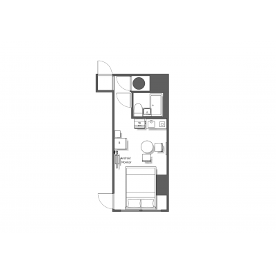 新宿が生活圏内/東新宿まで徒歩4分/Wifi完備/ライオンズマンション新宿　501の物件間取り図