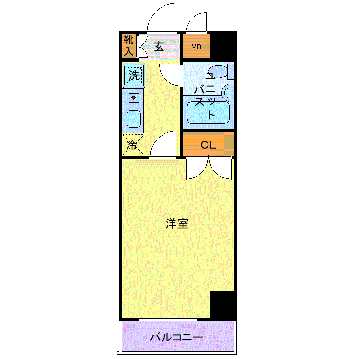 マンスリーリブマックス武蔵小山カテリーナ●『禁煙ルーム』≪スマートシリーズ≫の物件間取り図