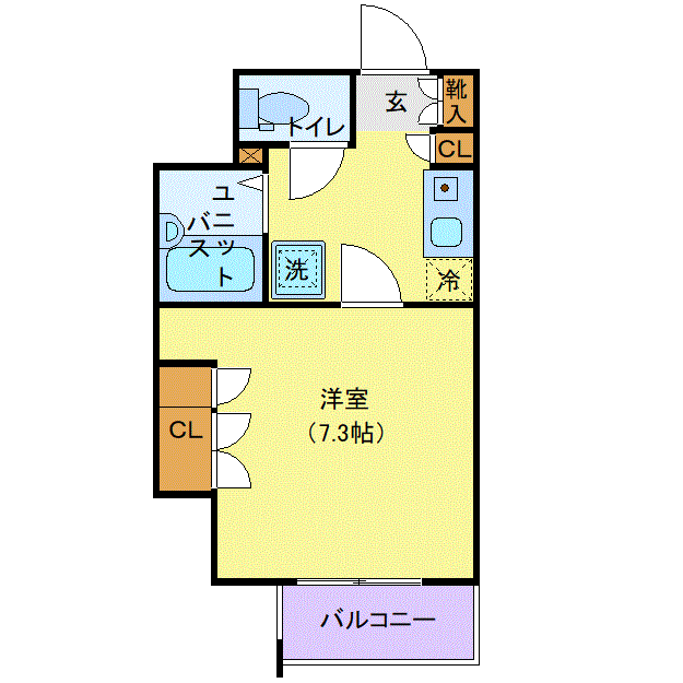 マンスリーリブマックス世田谷線上町リガーレ■『禁煙ルーム』【浴室乾燥付】≪スタンダードシリーズ≫の物件間取り図