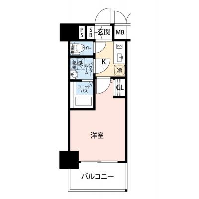 【60日以上の利用でお得🌈】【禁煙🚭/Wi-Fi無料🌐】マイナビSTAY阿波座プライムコート　503の間取り図