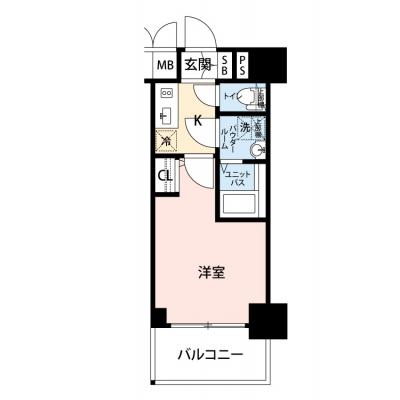 【🎉初期費用オフ｜お得なキャンペーン】【禁煙🚭/Wi-Fi無料🌐】マイナビSTAY阿波座プライムコート　702の物件間取り図