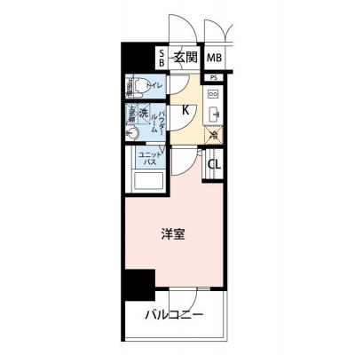 【🎉初期費用オフ｜お得なキャンペーン】【禁煙🚭/Wi-Fi無料🌐】マイナビSTAY阿波座プライムコート　703の物件間取り図