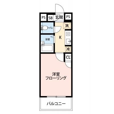 【🌿快適シーズン引越し応援キャンペーン🏡🌈】【禁煙🚭/テレワークに最適🌟無料高速Wi-Fi使い放題🎧】マイナビSTAYミライエ上落合　416の物件間取り図