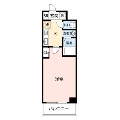 【🎍年末年始大感謝祭🎍】【禁煙🚭/Wi-Fi無料🌐】マイナビSTAYレジデア西本町　1002の間取り図