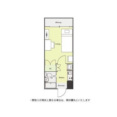 ユニオンマンスリー東大宮コンフォール１　304　1K・シングル☆デスク＆チェア付きで勉強やワークスペースにおすすめ♪女性も安心の室内洗濯機♪の間取り図