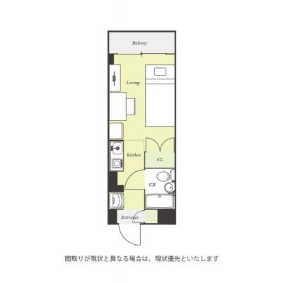 ●2026年2月10日から入居可●ユニオンマンスリー新百合ヶ丘３　111　1R・シングル☆デスク・チェア＆室内洗濯機や冷蔵庫など生活家電のあるお部屋の物件間取り図