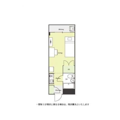 ユニオンマンスリーかしわ台駅前１　304　1R・シングル☆相鉄本線　かしわ台駅　徒歩2分。横浜・海老名方面へも乗り換えなしの物件間取り図