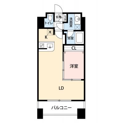 【🎉初期費用オフ｜お得なキャンペーン】【禁煙🚭/Wi-Fi無料🌐】マイナビSTAY SP御成門ハイアット　503｜東京慈恵会医科大学附属病院周辺の物件間取り図