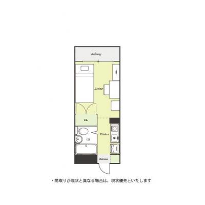 ユニオンマンスリー上福岡１　106　1R・シングル☆セキュリティ面も安心のモニター付きインターホン完備！の物件間取り図