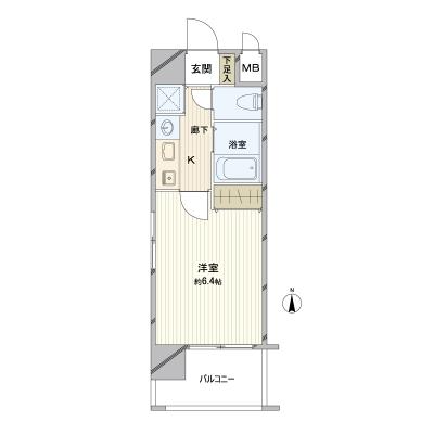 ミクニ・マンスリーＪＲ福島駅前【禁煙】～JR大阪駅徒歩圏～の物件間取り図