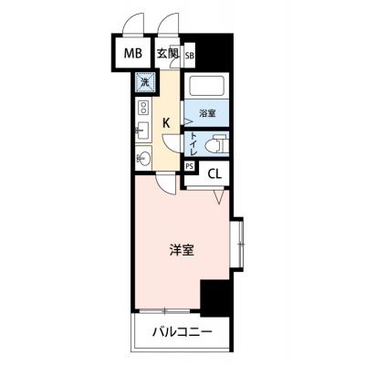 【60日以上の利用でお得🌈】【禁煙🚭/Wi-Fi無料🌐】マイナビSTAYツインタワー博多祇園　606の間取り図