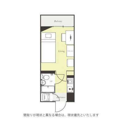 ユニオンマンスリー志木１　301　1K・シングル☆【禁煙ルーム】東武東上線志木駅から徒歩、池袋駅まで4駅/人気の角部屋の物件間取り図