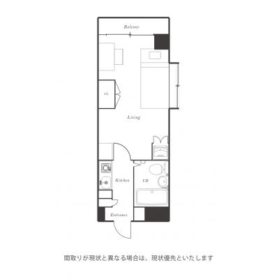 ユニオンマンスリー錦糸町３　201　1K・シングル☆錦糸町駅北口方面の在宅勤務＆テレワークにおすすめ！の間取り図