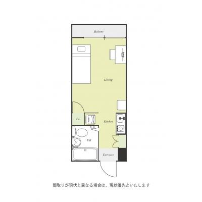 ユニオンマンスリー新宿落合２　211　1R・シングル☆中野＆高田馬場＆飯田橋の東西線通勤におススメ！通勤時間を短縮して安心♪の間取り図