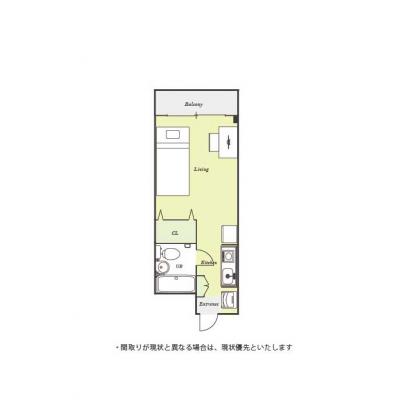 ユニオンマンスリー葛西レジデンス１　207　1R・シングル☆◆インターネット固定回線(有線)無料の部屋◆西葛西・葛西の付近で出張・研修・在宅勤務・テレワークの拠点におススメ！集中して仕事をしたい方へ♪の物件間取り図